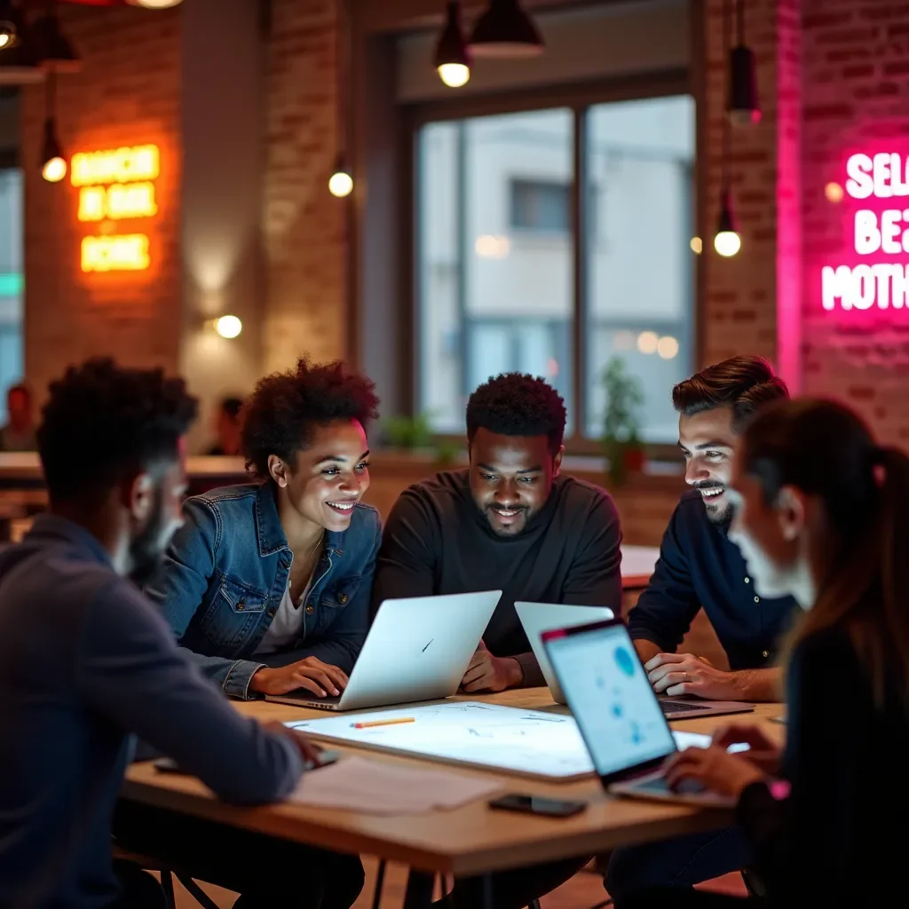 Modern creative workspace